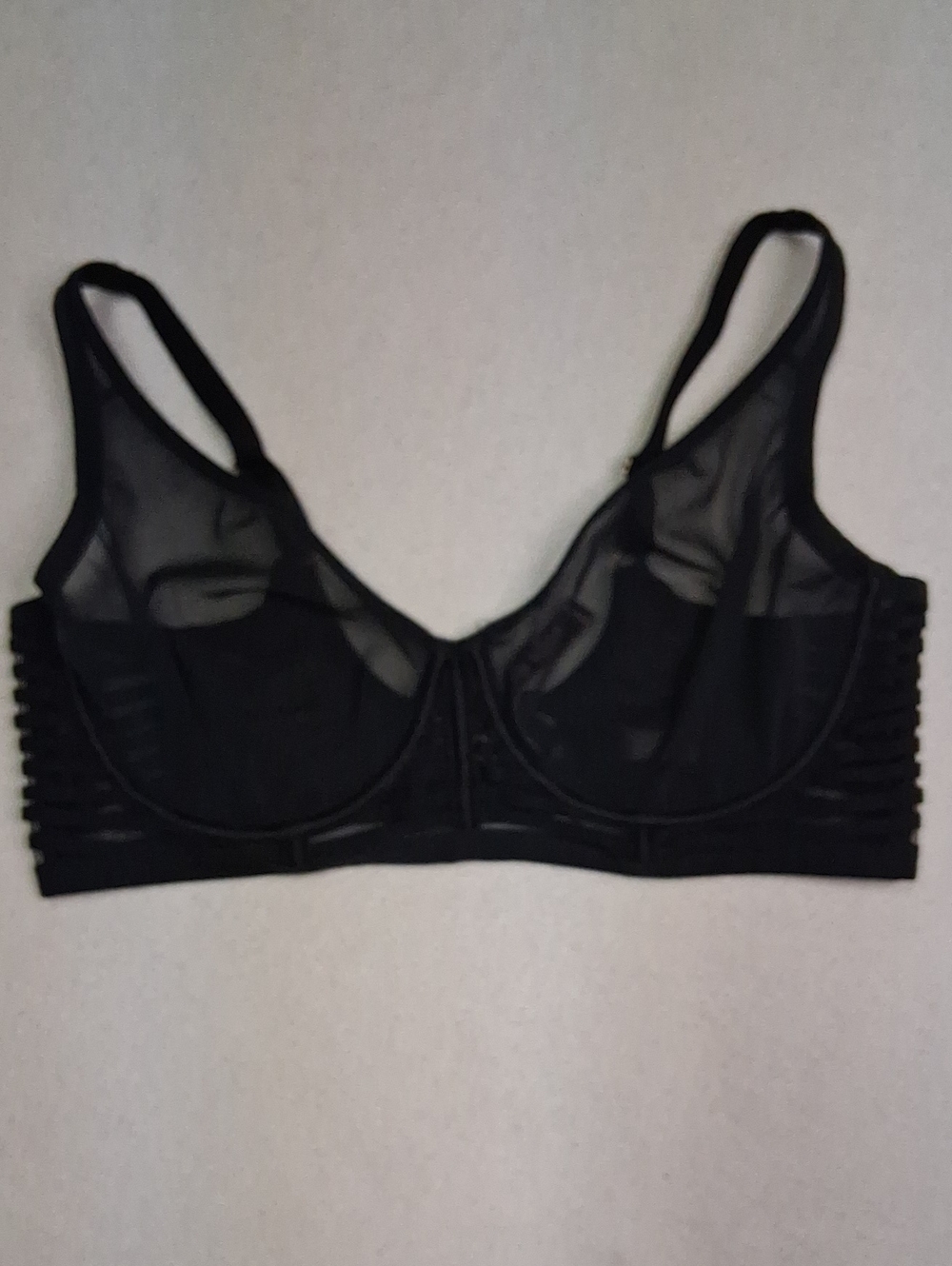 Victoria's Secret Black Sheer Underwire Bralette